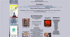 Desktop Screenshot of kunstsam.de