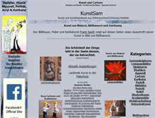 Tablet Screenshot of kunstsam.de